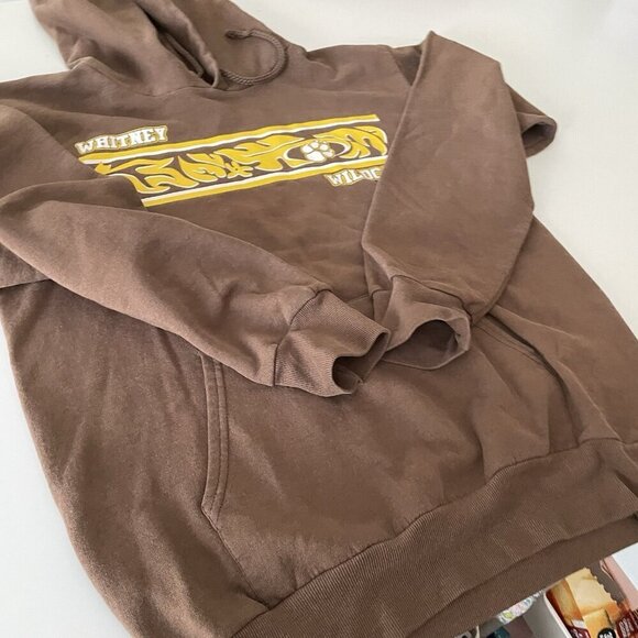 VTG Y2K Hoodie Men's/Adults S Brown Pullover Faded Skater Streetwear Grunge 90s - Picture 6 of 11